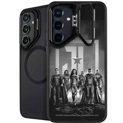 The Justice League (2017) Justice League Black and White Galaxy S25 Kickstand Case
